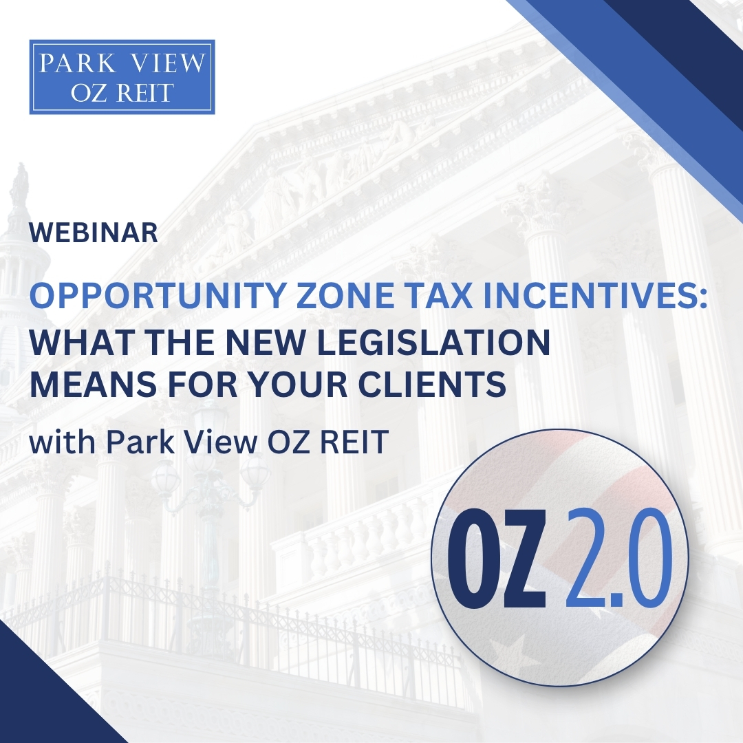 OZ Tax Incentives-What the New Legislation Means